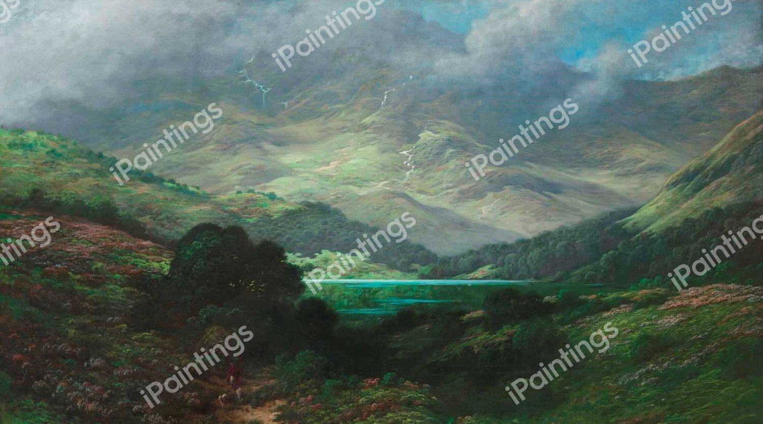 The Scottish Highlands. The painting by Gustave Dore