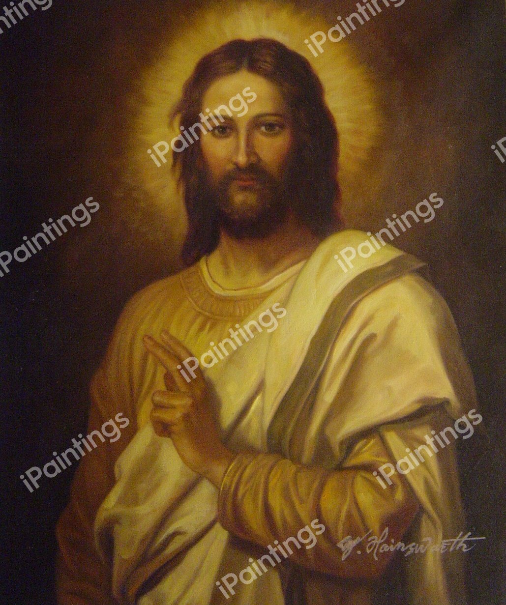 Figure Of Christ. The painting by Heinrich Hofmann
