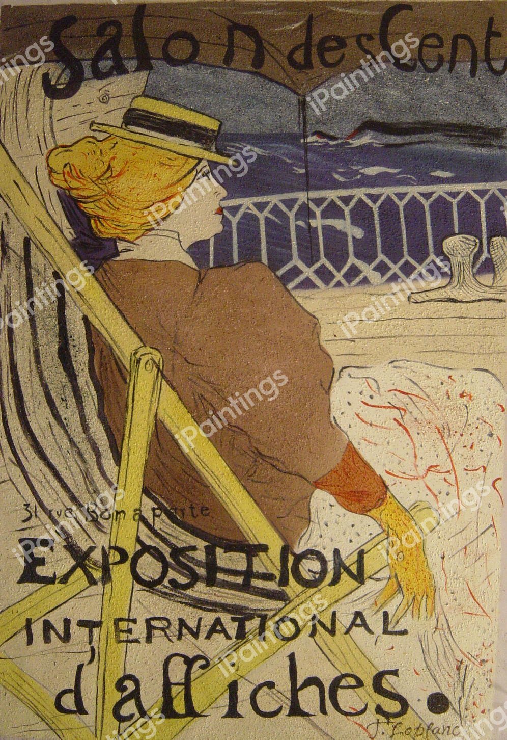 Salon des Cent. The painting by Henri De Toulouse-Lautrec