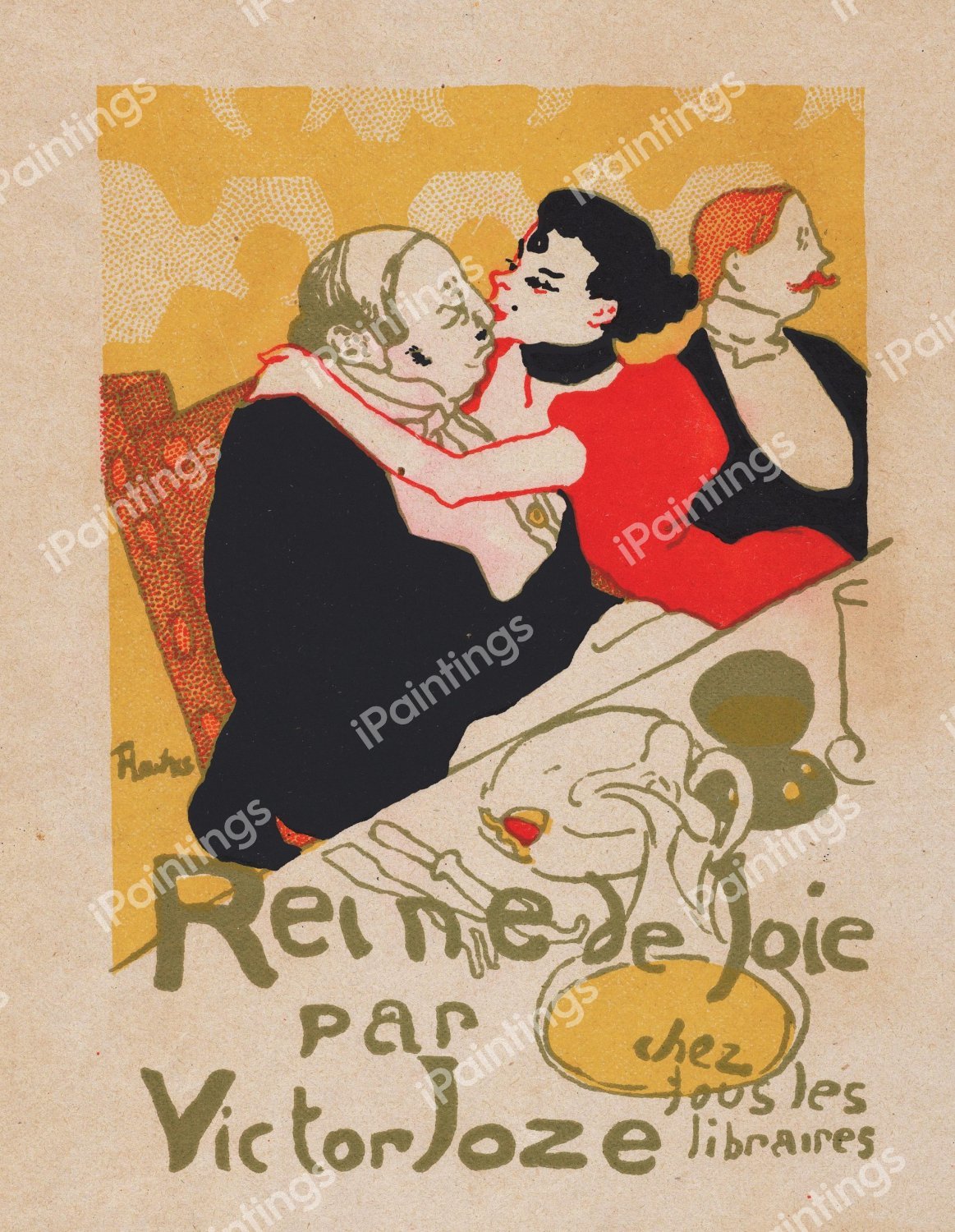 The Reine de Joie par Victor Joze. The painting by Henri De Toulouse-Lautrec