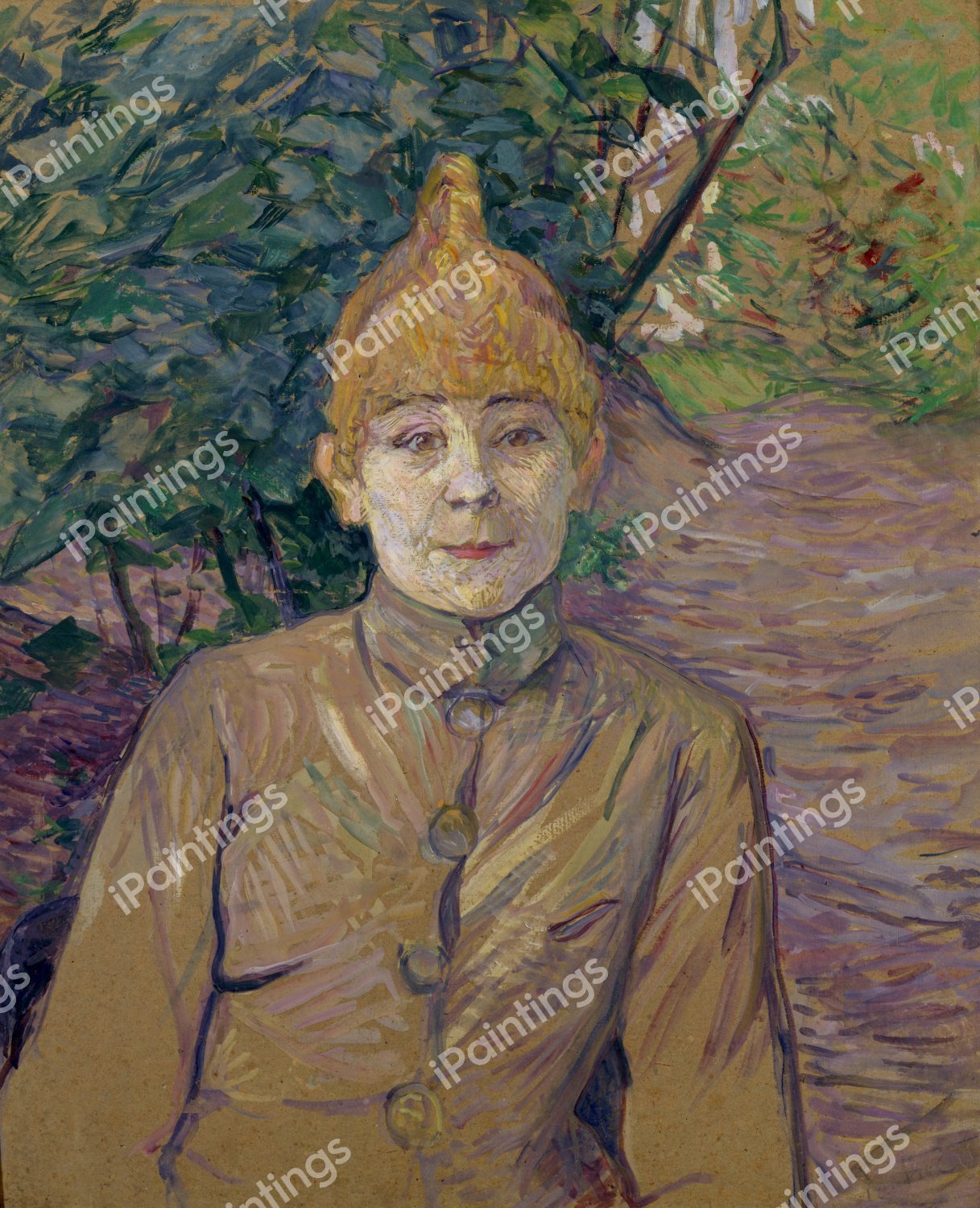 The Streetwalker. The painting by Henri De Toulouse-Lautrec
