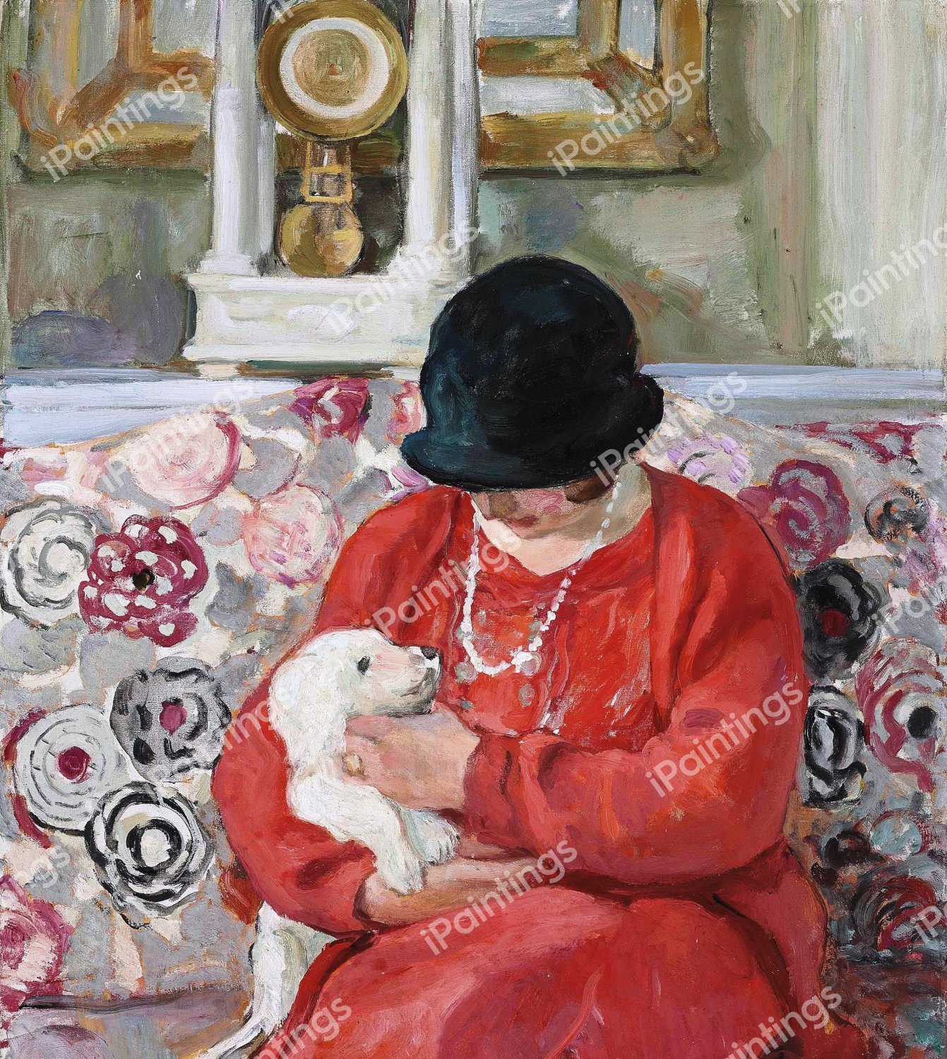 Little White Dog, 1905. The painting by Henri Lebasque