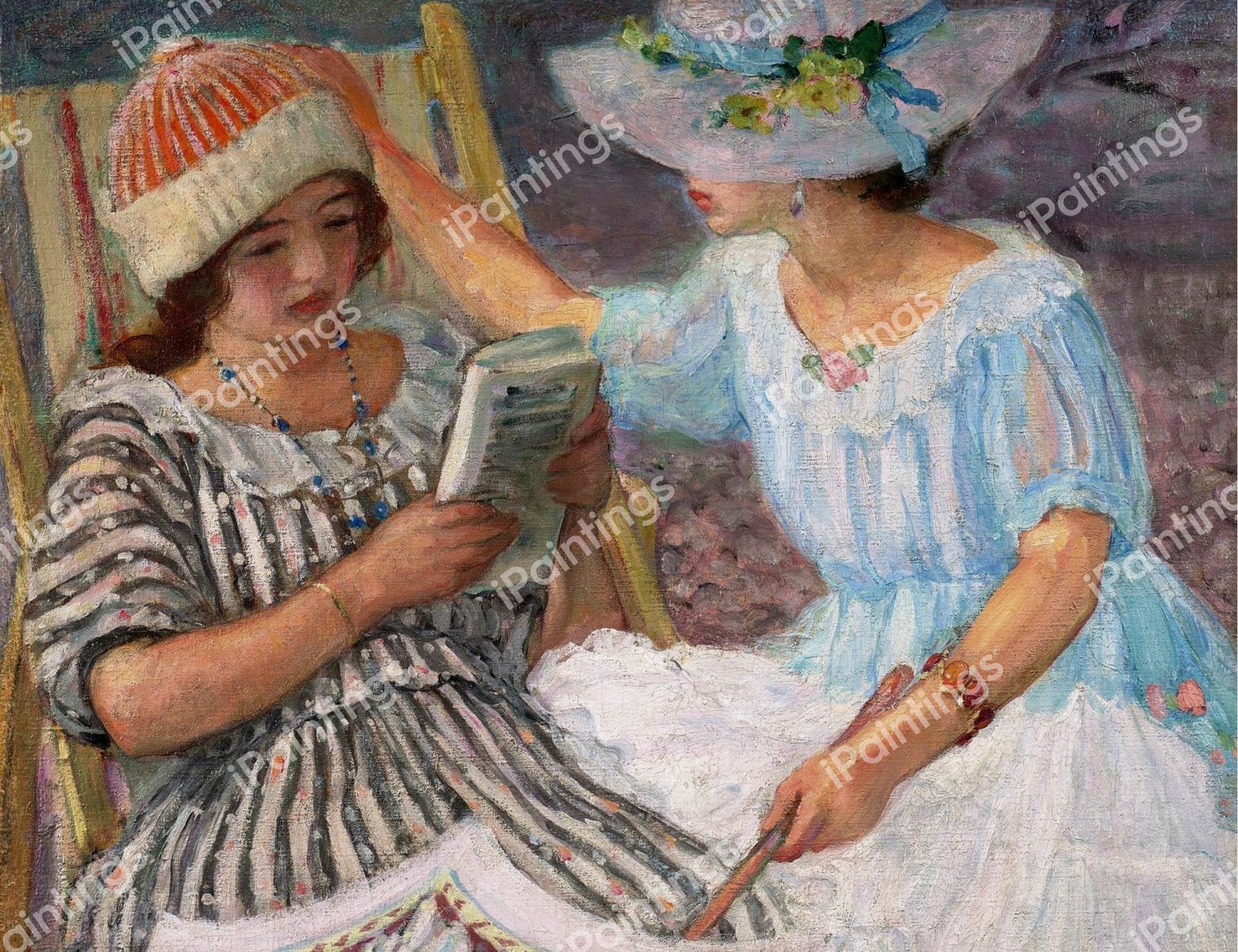 Martha and Nono, 1910. The painting by Henri Lebasque