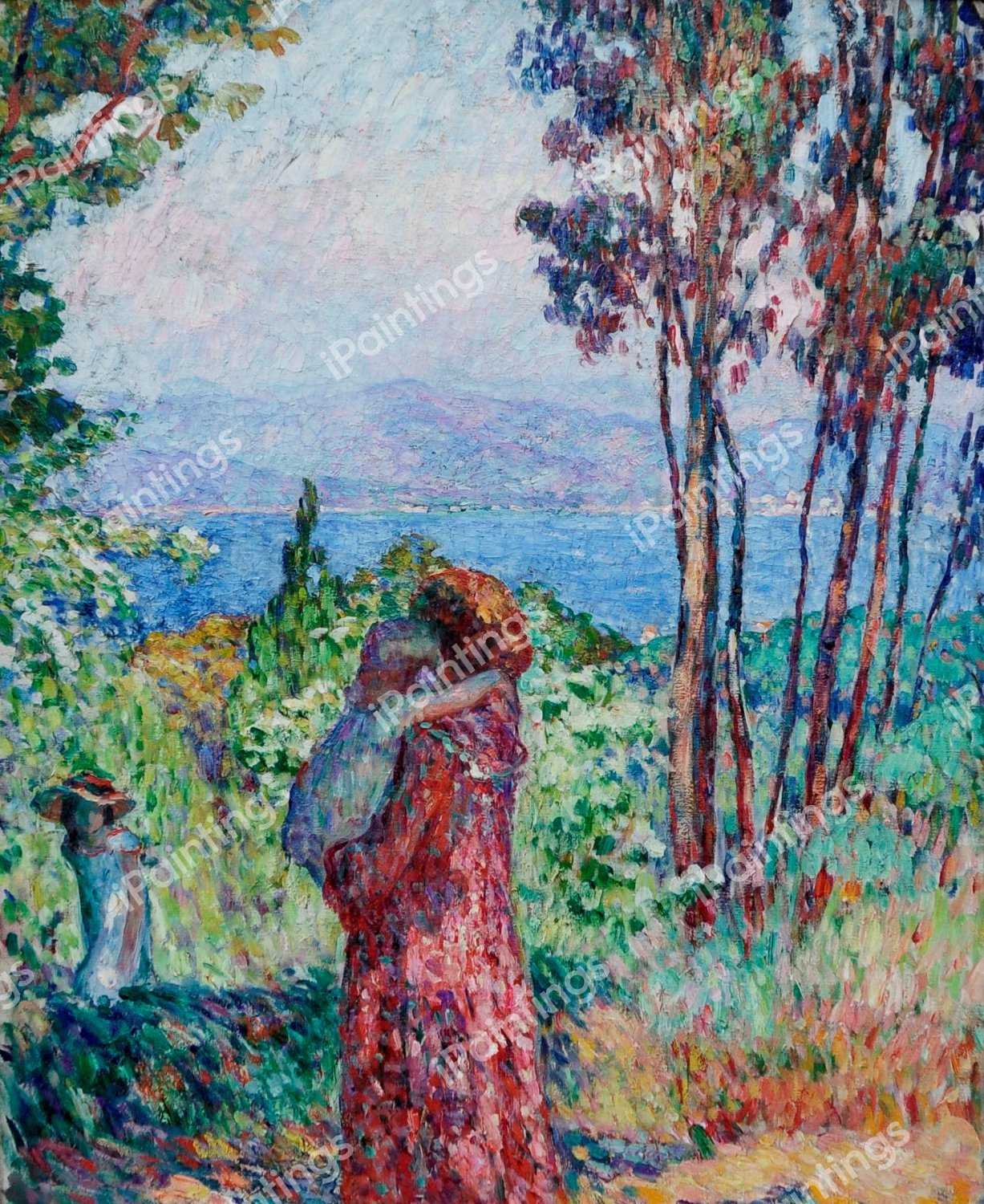 The Promenade at St. Tropez, 1906. The painting by Henri Lebasque