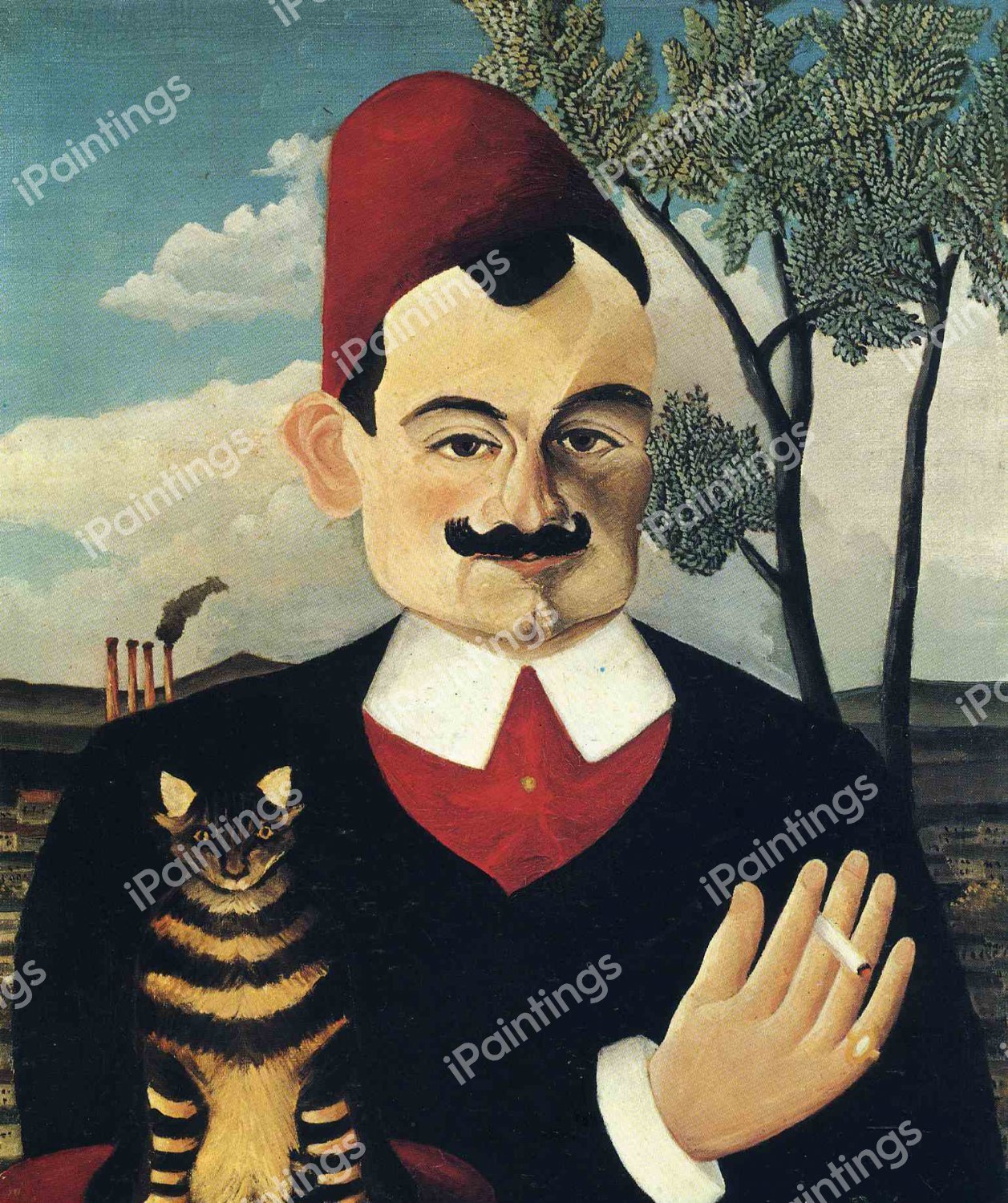 Portrait of Pierre Loti. The painting by Henri Rousseau