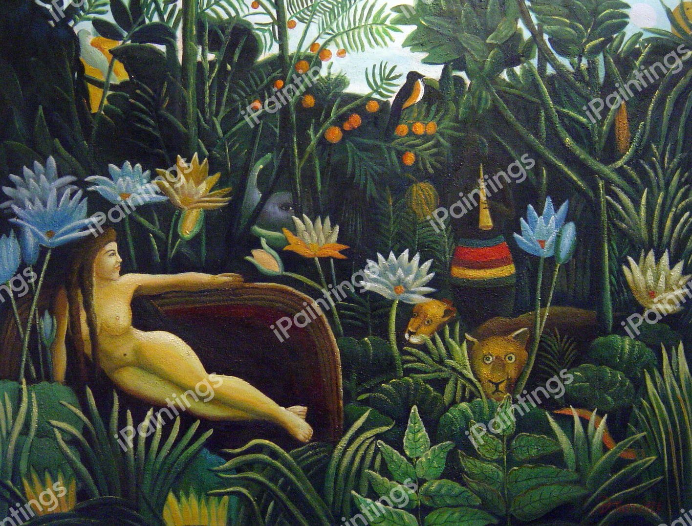 The Dream. The painting by Henri Rousseau