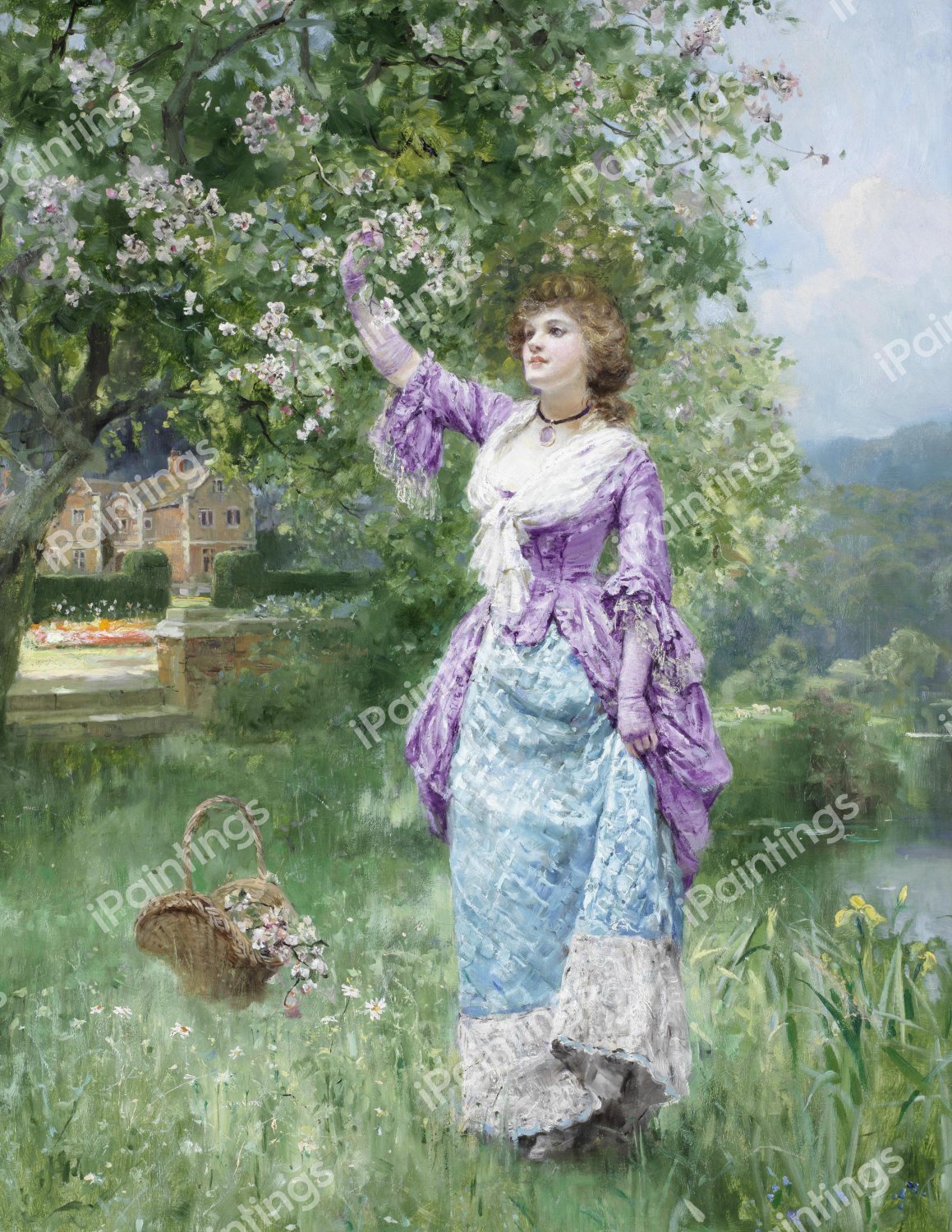 Spring Blooms. The painting by Henry John Yeend King