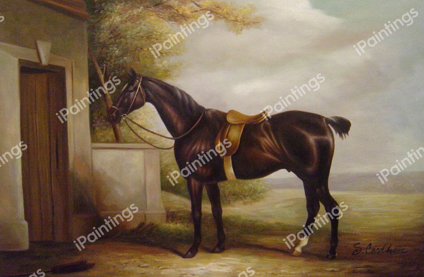 Portrait Of Buckle, First Lord Chesham&#39s Hunt. The painting by Henry Thomas Alken