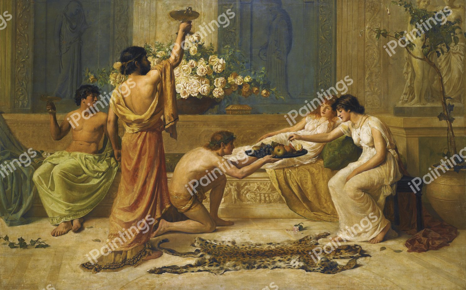 The Banquet. The painting by Henry Thomas Schafer