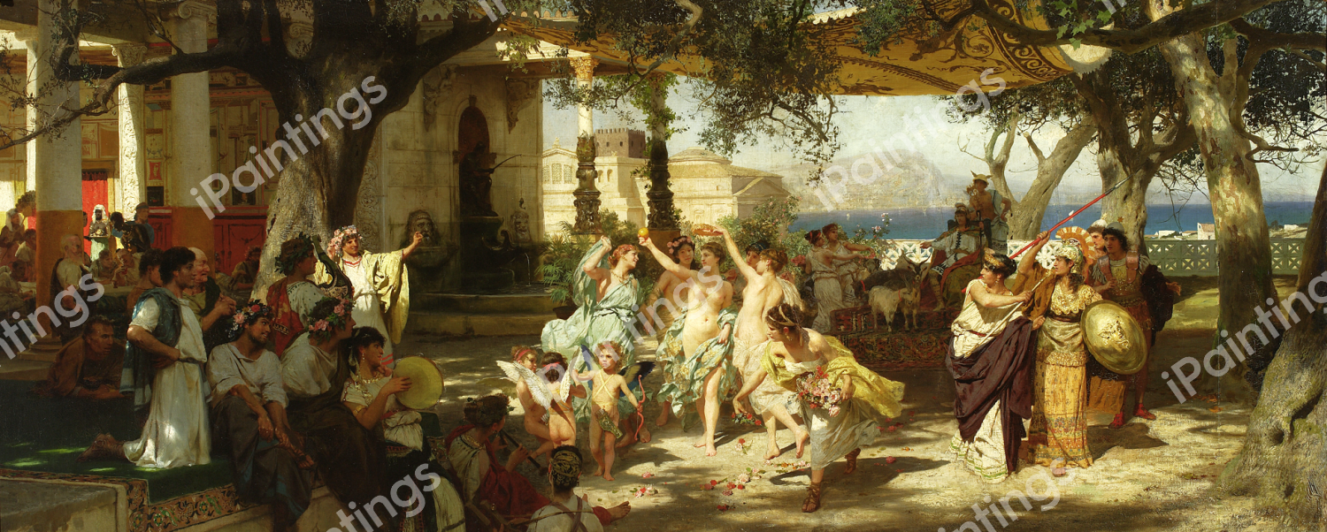 Judgement of Paris. The painting by Henryk Siemiradzki