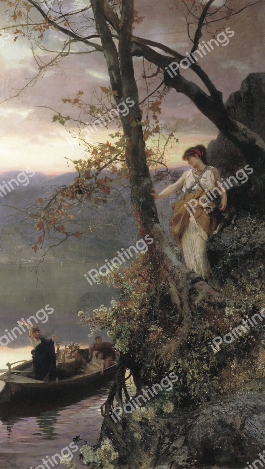 Scene from Roman Life. The painting by Henryk Siemiradzki