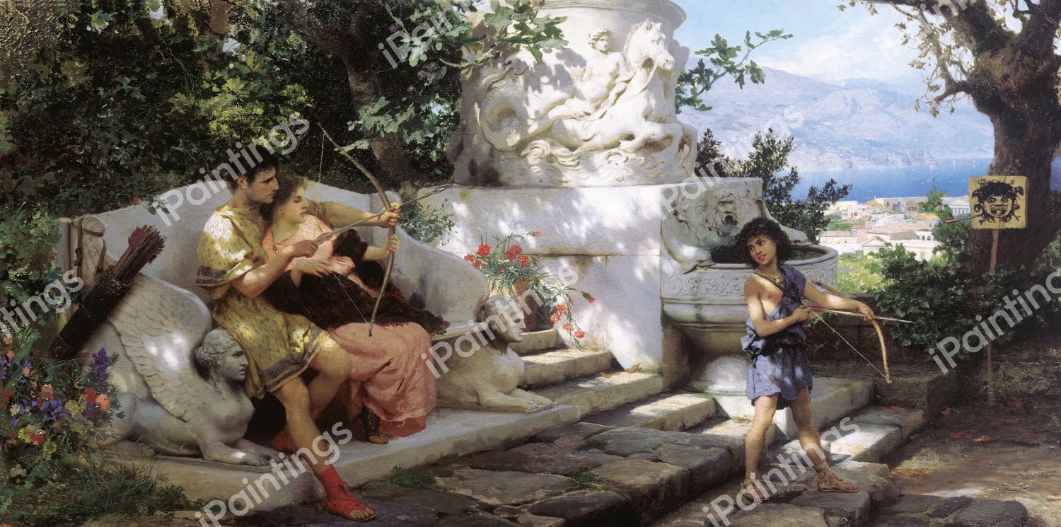 The Dangerous Game. The painting by Henryk Siemiradzki