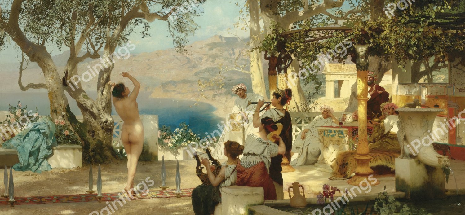 The Sword Dance. The painting by Henryk Siemiradzki