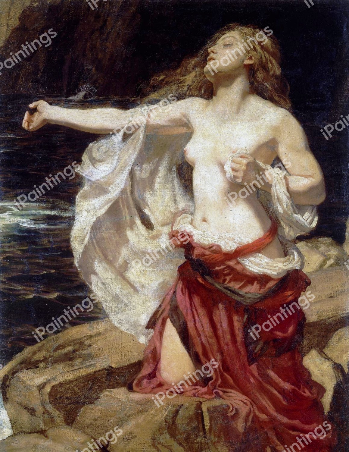 Ariadne. The painting by Herbert Draper