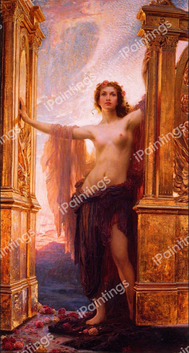 The Gates of Dawn. The painting by Herbert Draper