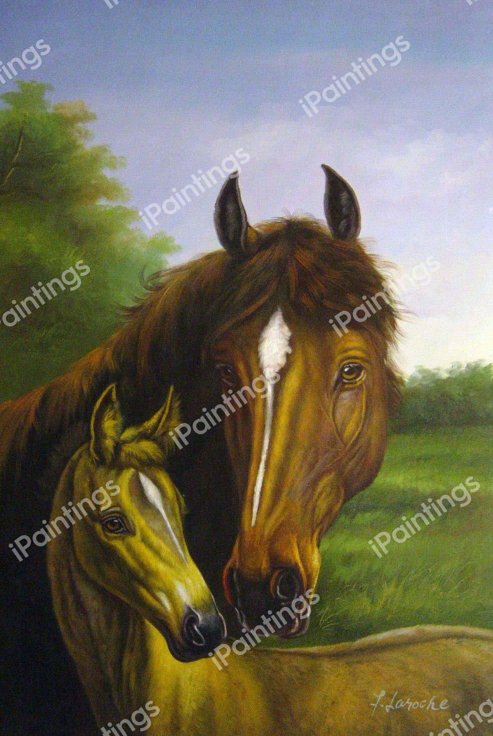 A Thoroughbred. The painting by Heywood Hardy