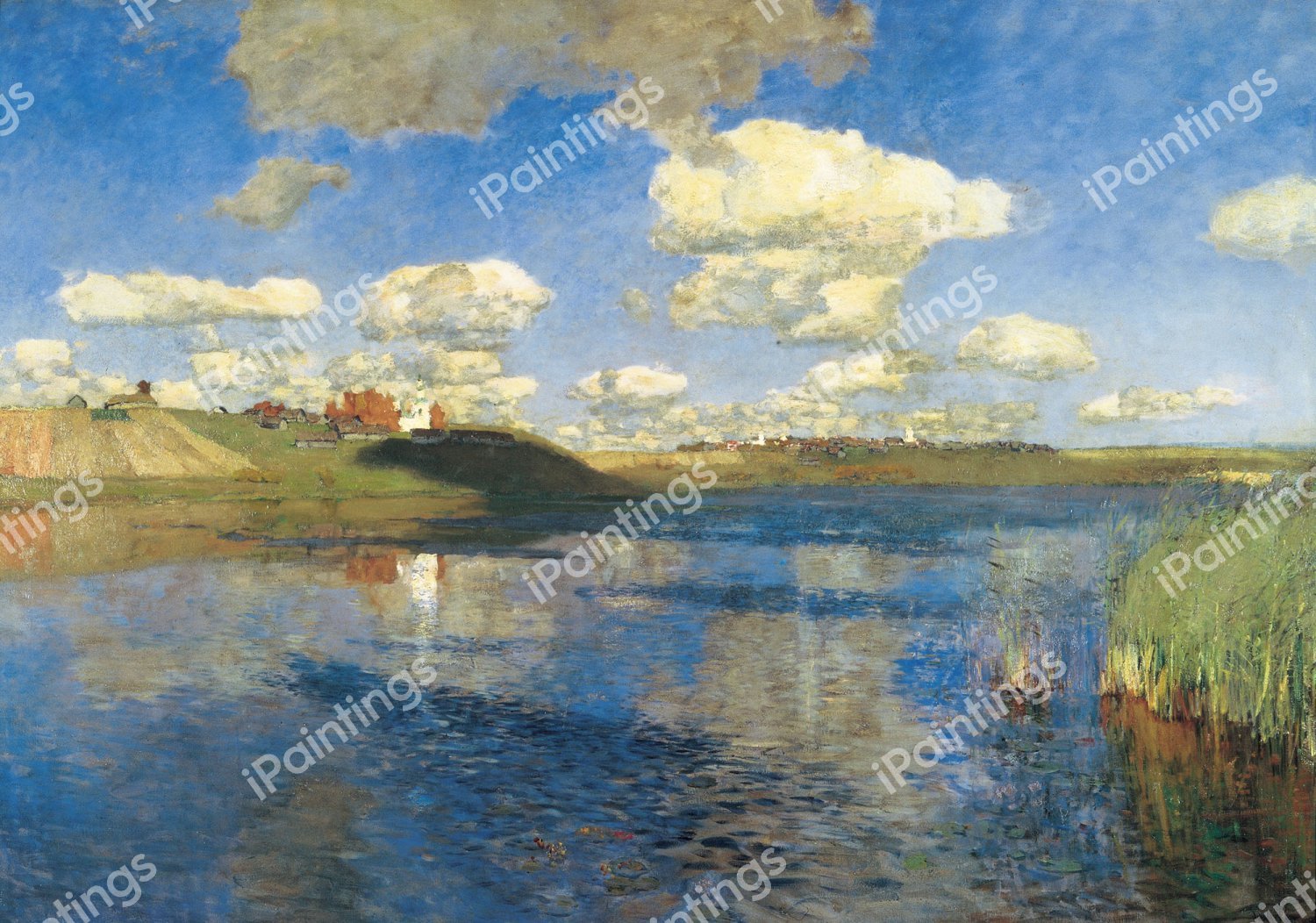 Lake. Rus.. The painting by Isaac Levitan