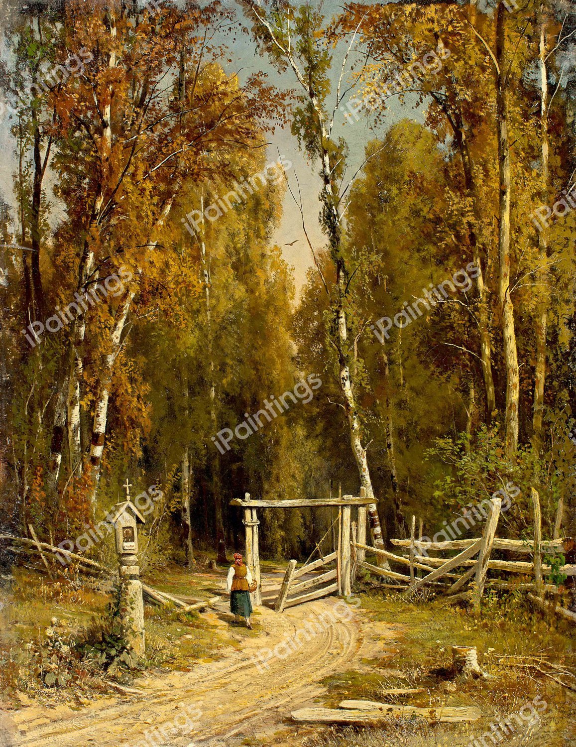 At the Edge of the Forest. The painting by Ivan Ivanovich Shishkin