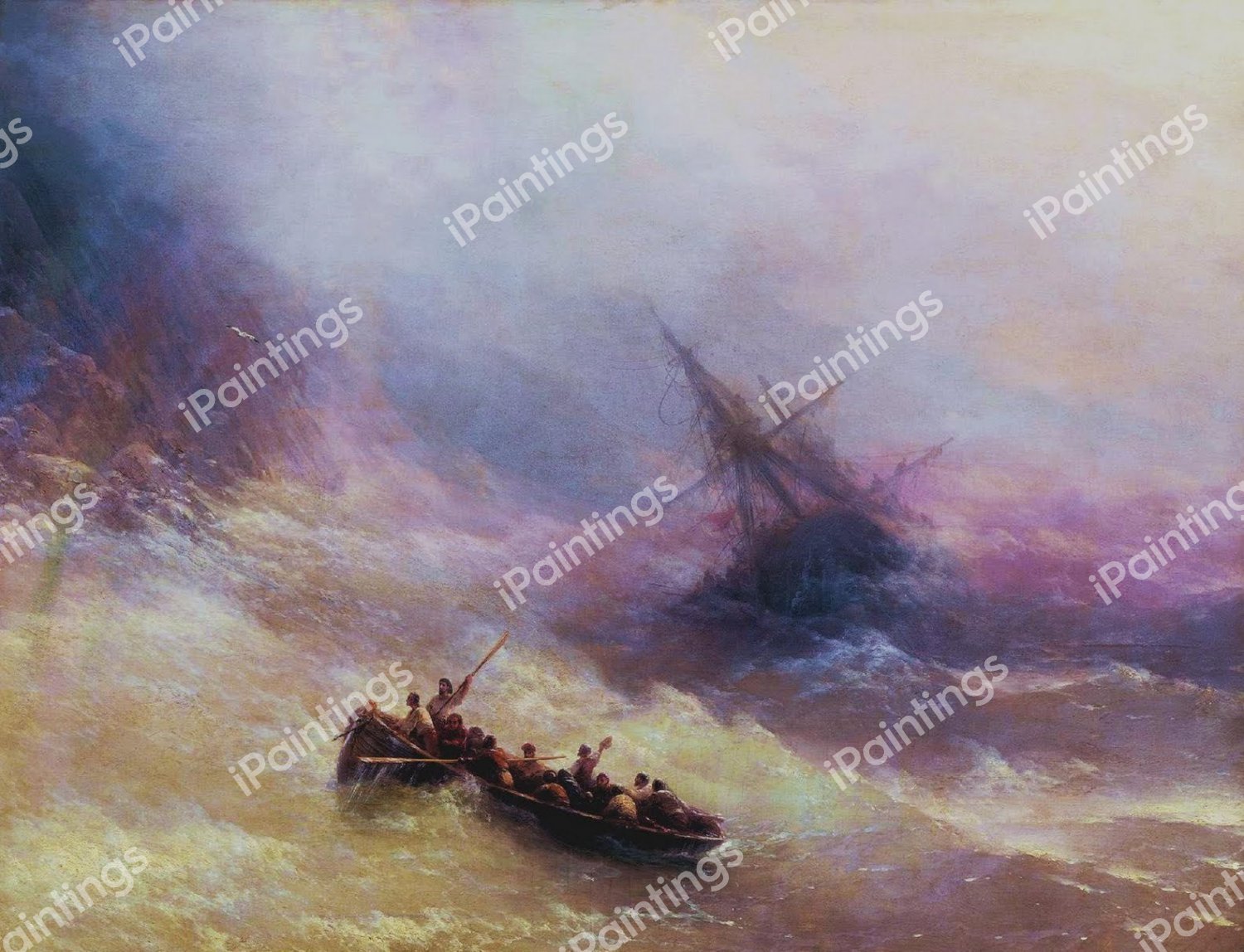 Rainbow. The painting by Ivan Konstantinovich Aivazovsky