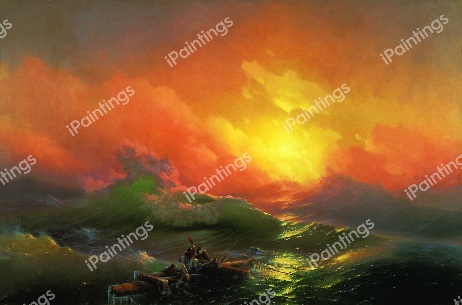 The Ninth Wave. The painting by Ivan Konstantinovich Aivazovsky