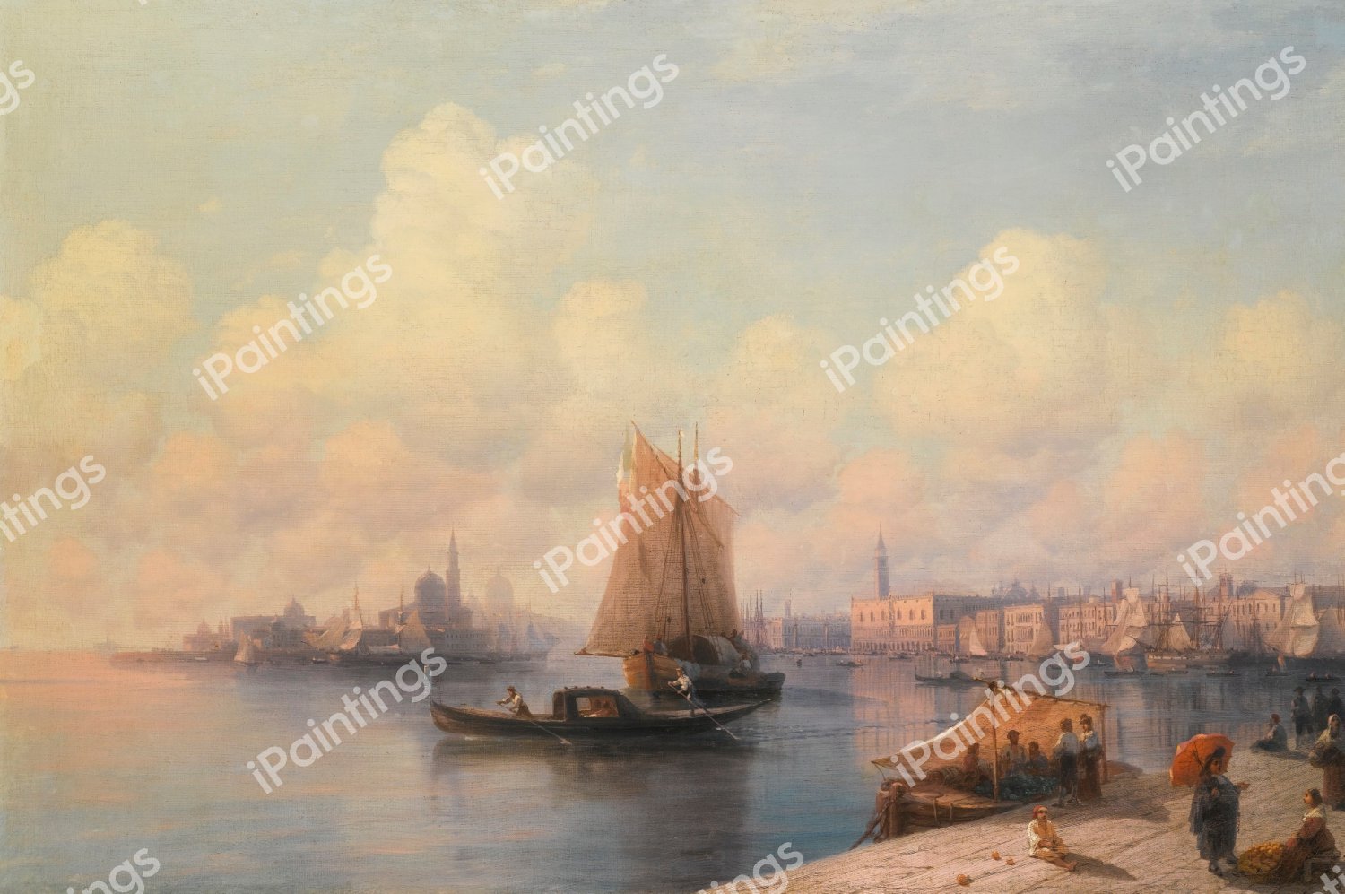Venice. The painting by Ivan Konstantinovich Aivazovsky
