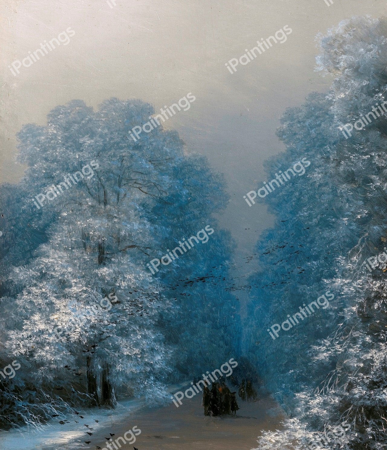 Winter Landscape . The painting by Ivan Konstantinovich Aivazovsky