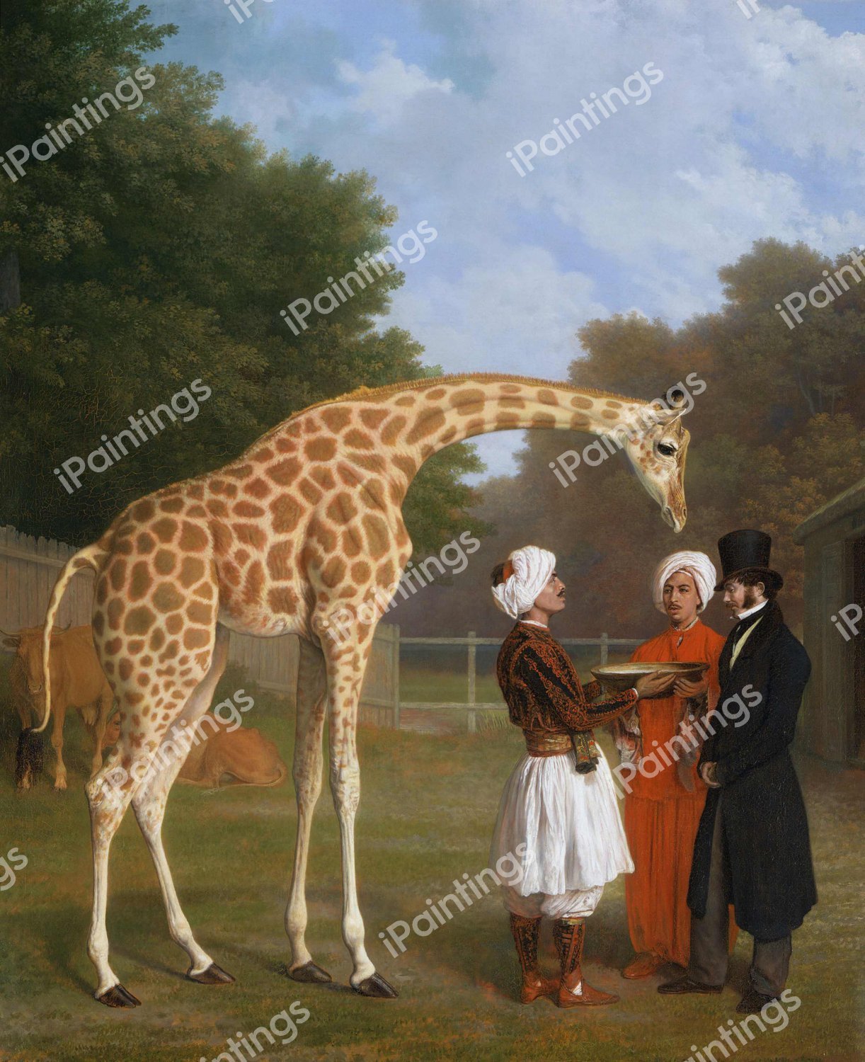 The Nubian Giraffe. The painting by Jacques-Laurent Agasse