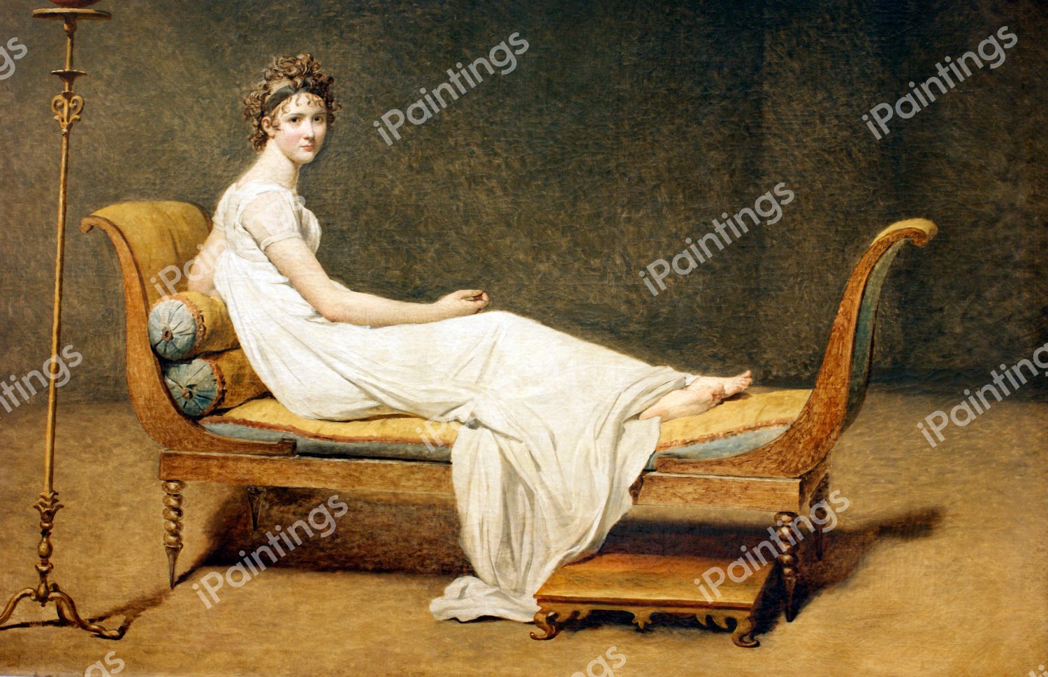 Madame Recamier. The painting by Jacques-Louis David