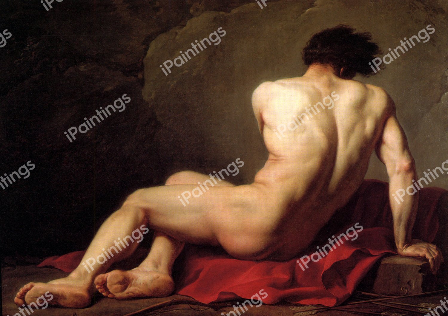 Patroclus. The painting by Jacques-Louis David