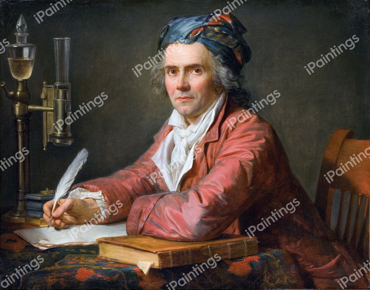 Portrait of Doctor Alphonse Leroy. The painting by Jacques-Louis David