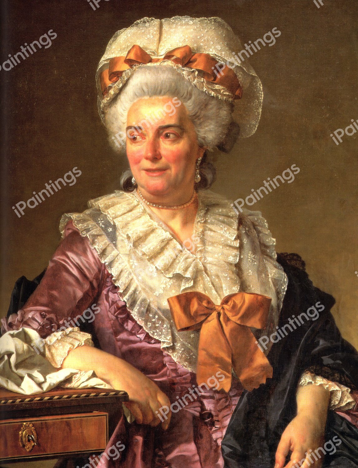 Portrait of Genevieve Jacqueline Pecoul. The painting by Jacques-Louis David
