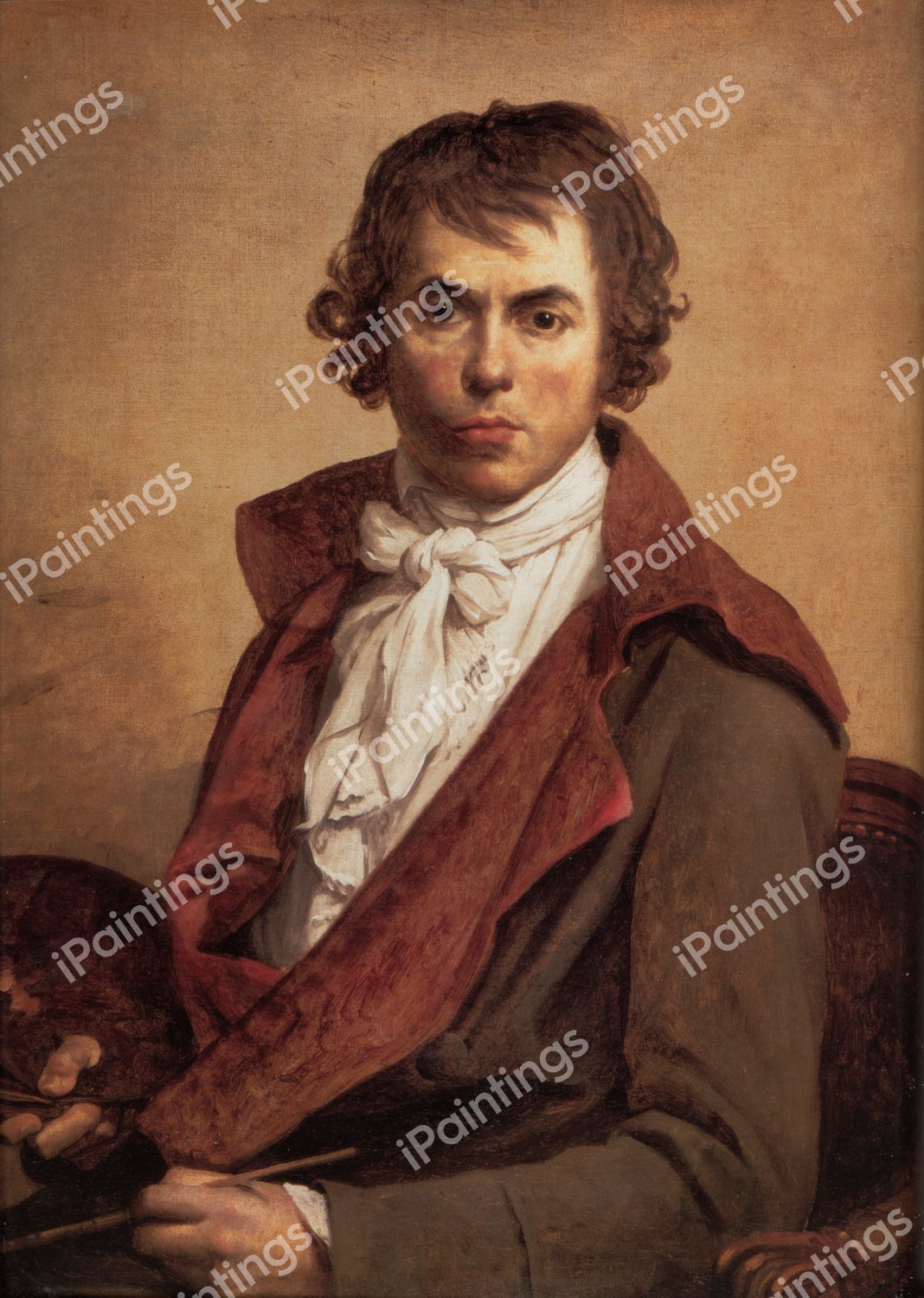 Self Portrait of Jacques-Louis David. The painting by Jacques-Louis David