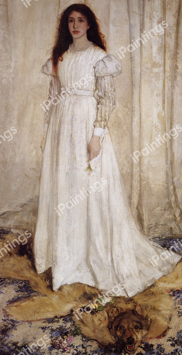 The White Girl: Symphony in White, No. 1 . The painting by James Abbott McNeill Whistler