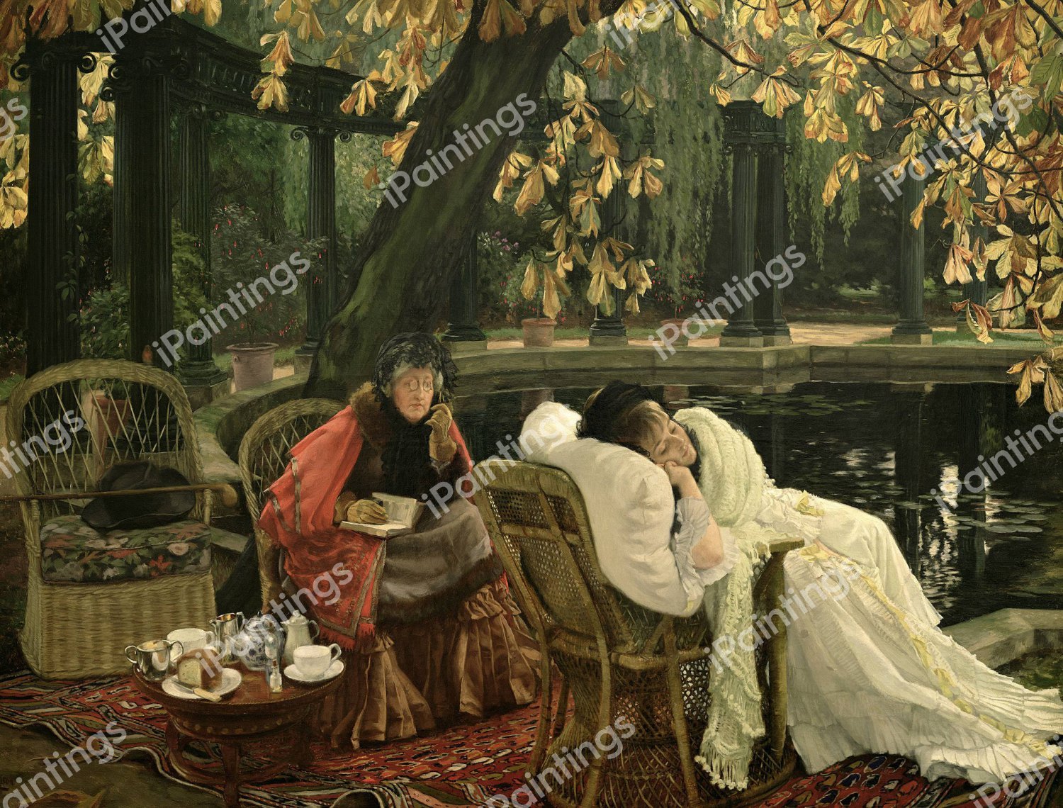 The Convalescent. The painting by James Tissot