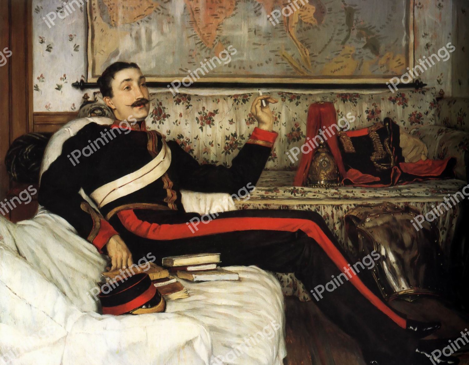 Colonel Frederick Gustavus Barnaby. The painting by James Tissot