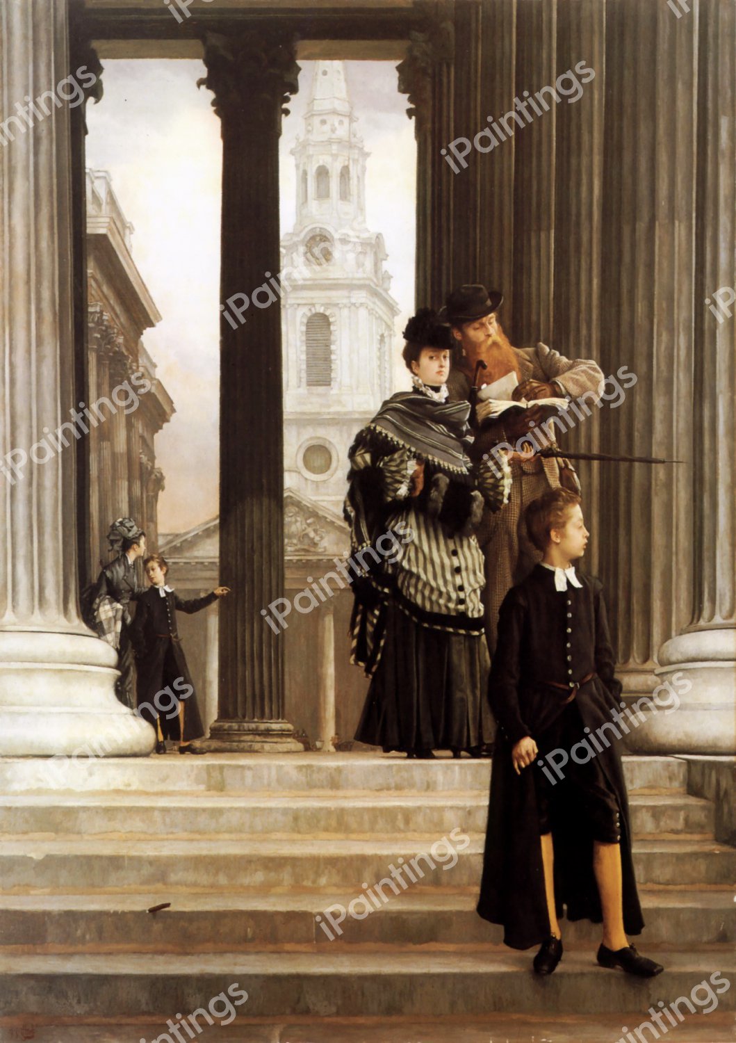 London Visitors. The painting by James Tissot