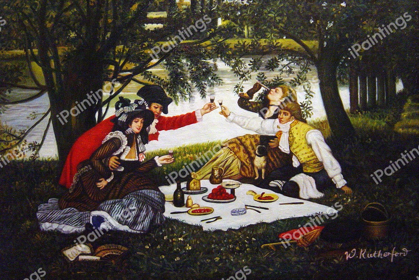 Partie Carree. The painting by James Tissot