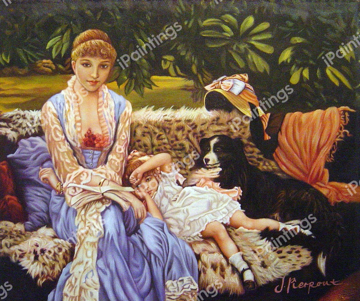 Quiet. The painting by James Tissot