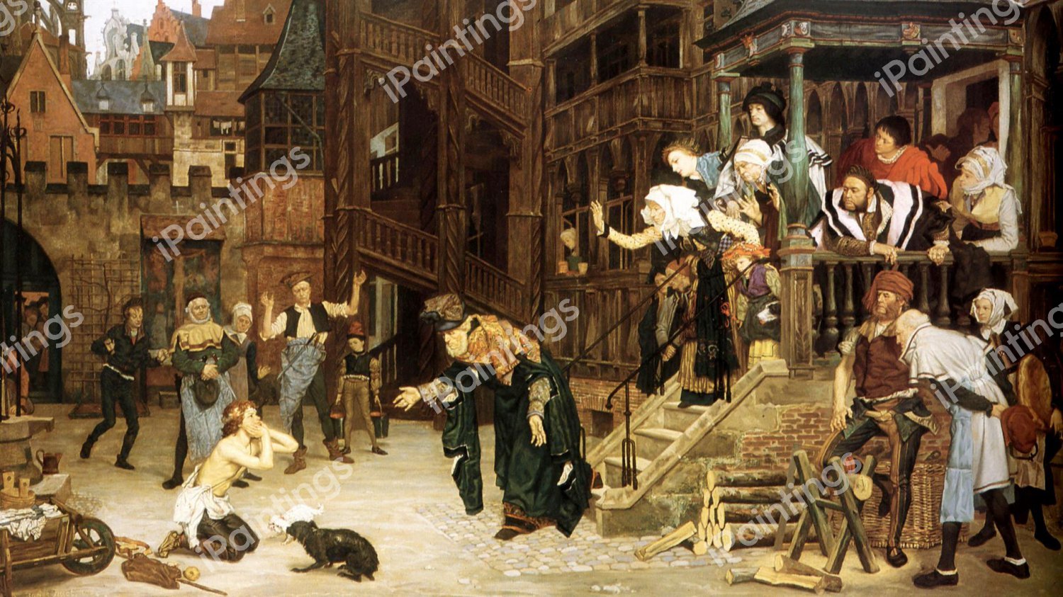 Return Of The Prodigal Son. The painting by James Tissot