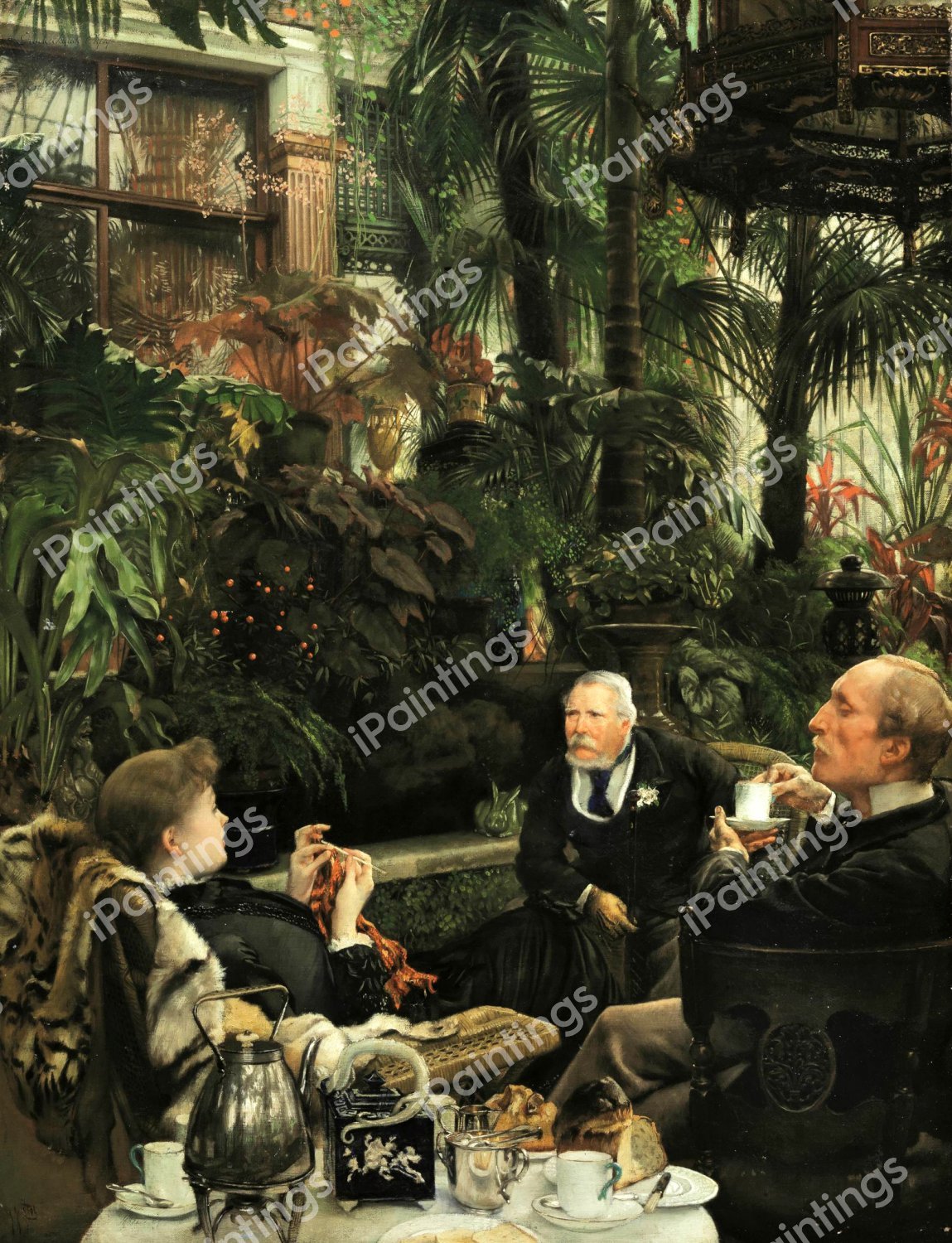 Rivals. The painting by James Tissot