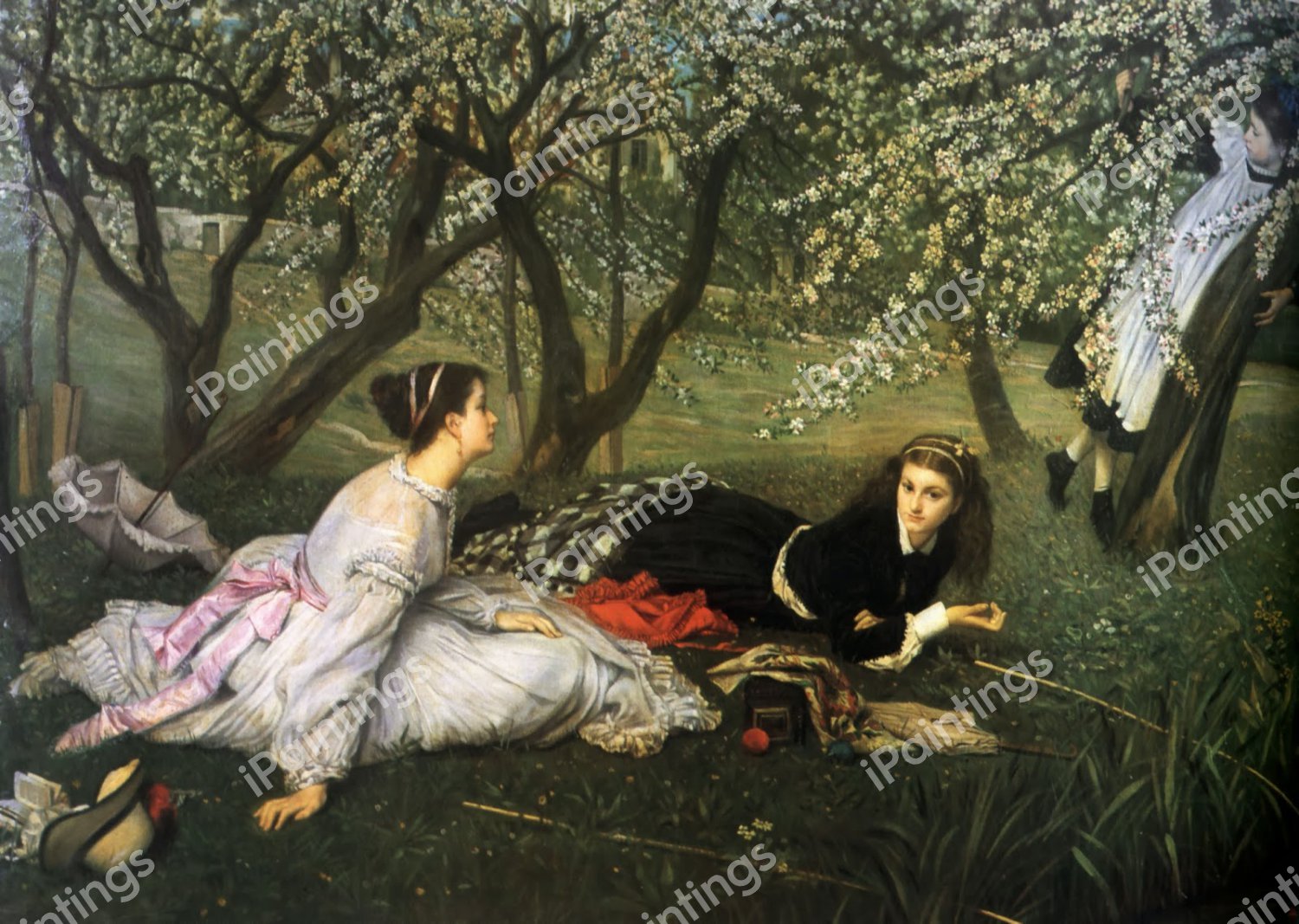 Spring. The painting by James Tissot