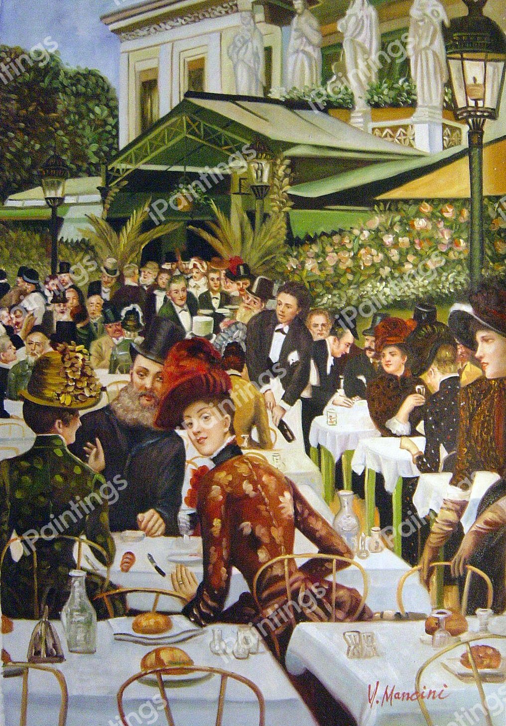 The Artist&#39s Ladies. The painting by James Tissot