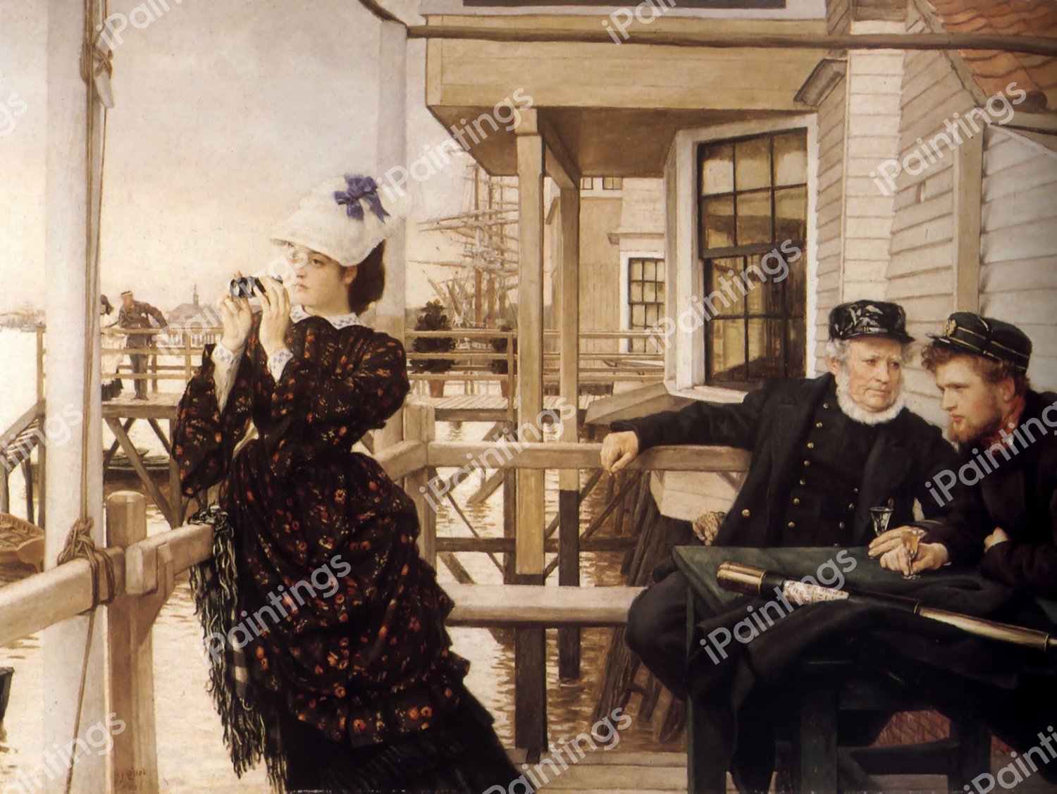 The Captain's Daughter. The painting by James Tissot