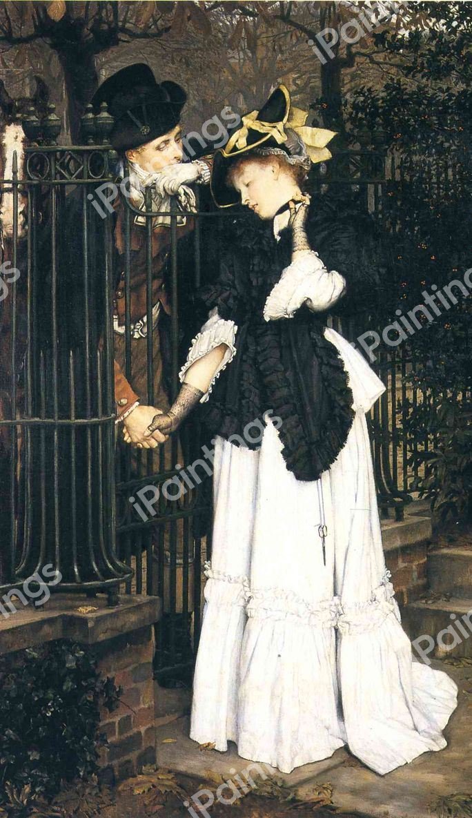 The Farewell. The painting by James Tissot