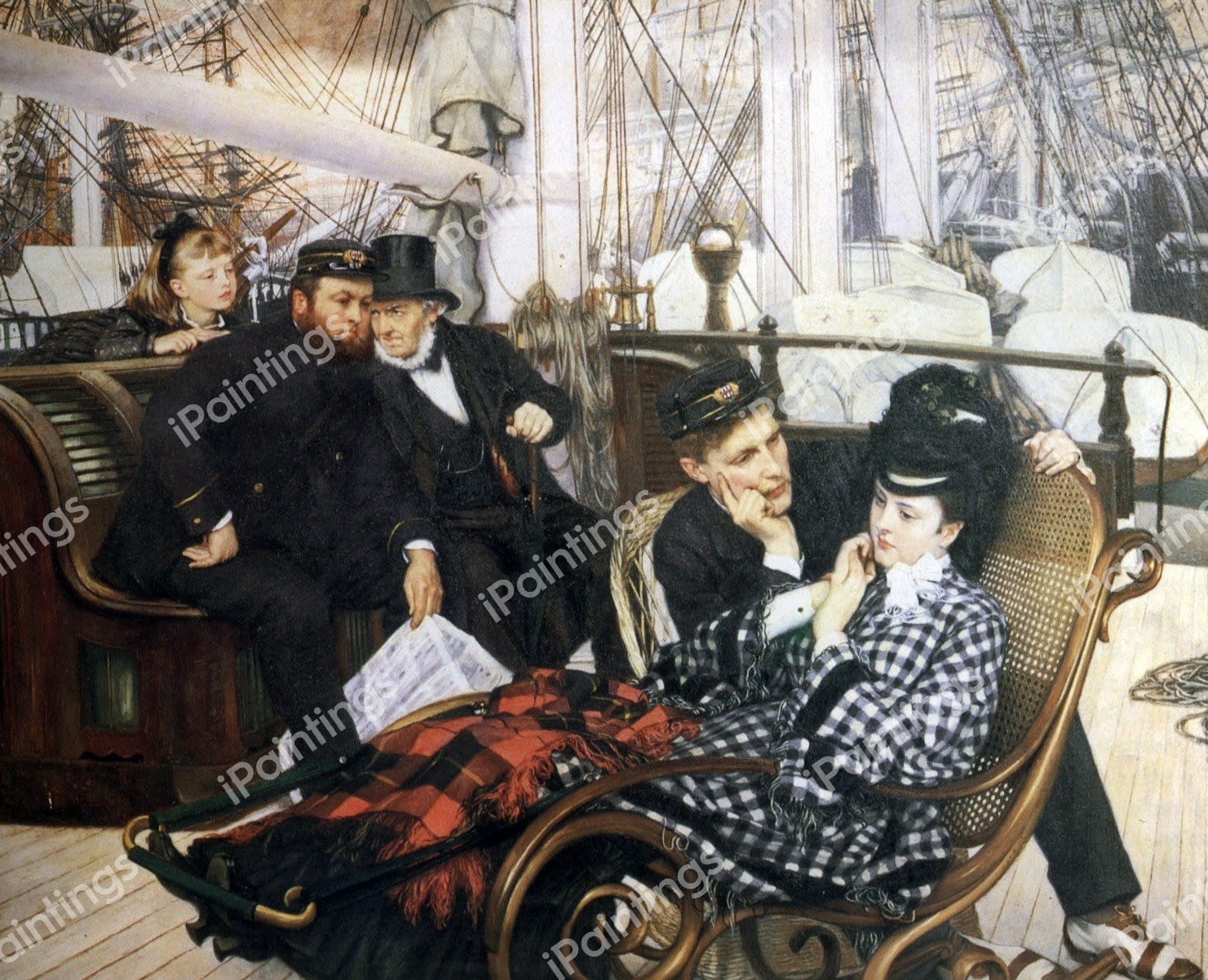 The Last Evening. The painting by James Tissot