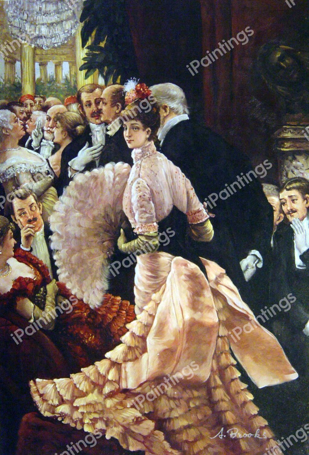 The Political Lady. The painting by James Tissot