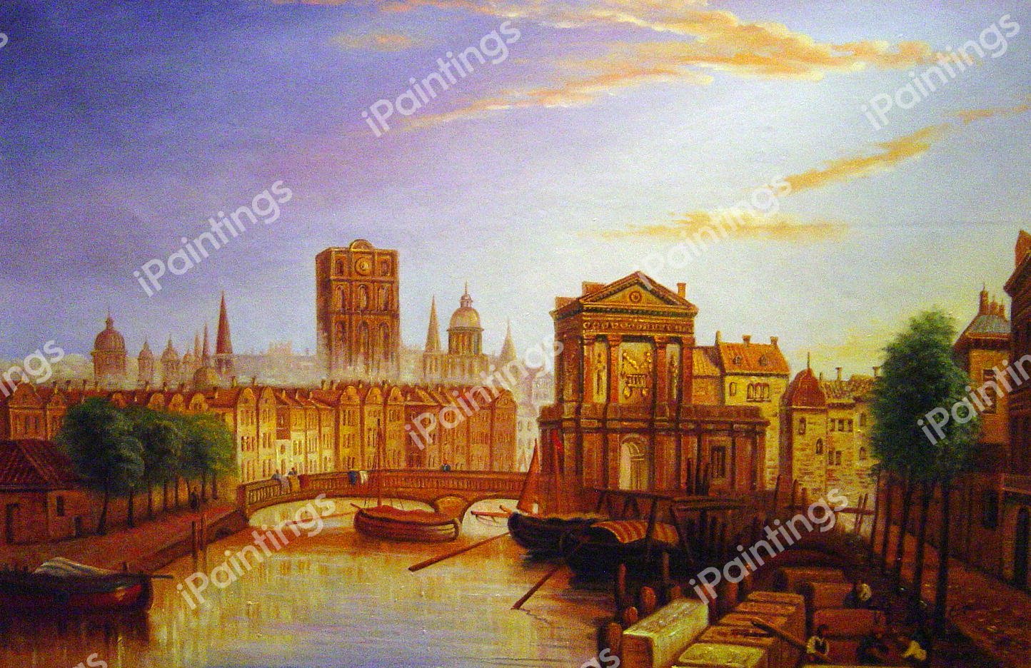 Rotterdam, Holland. The painting by James Webb