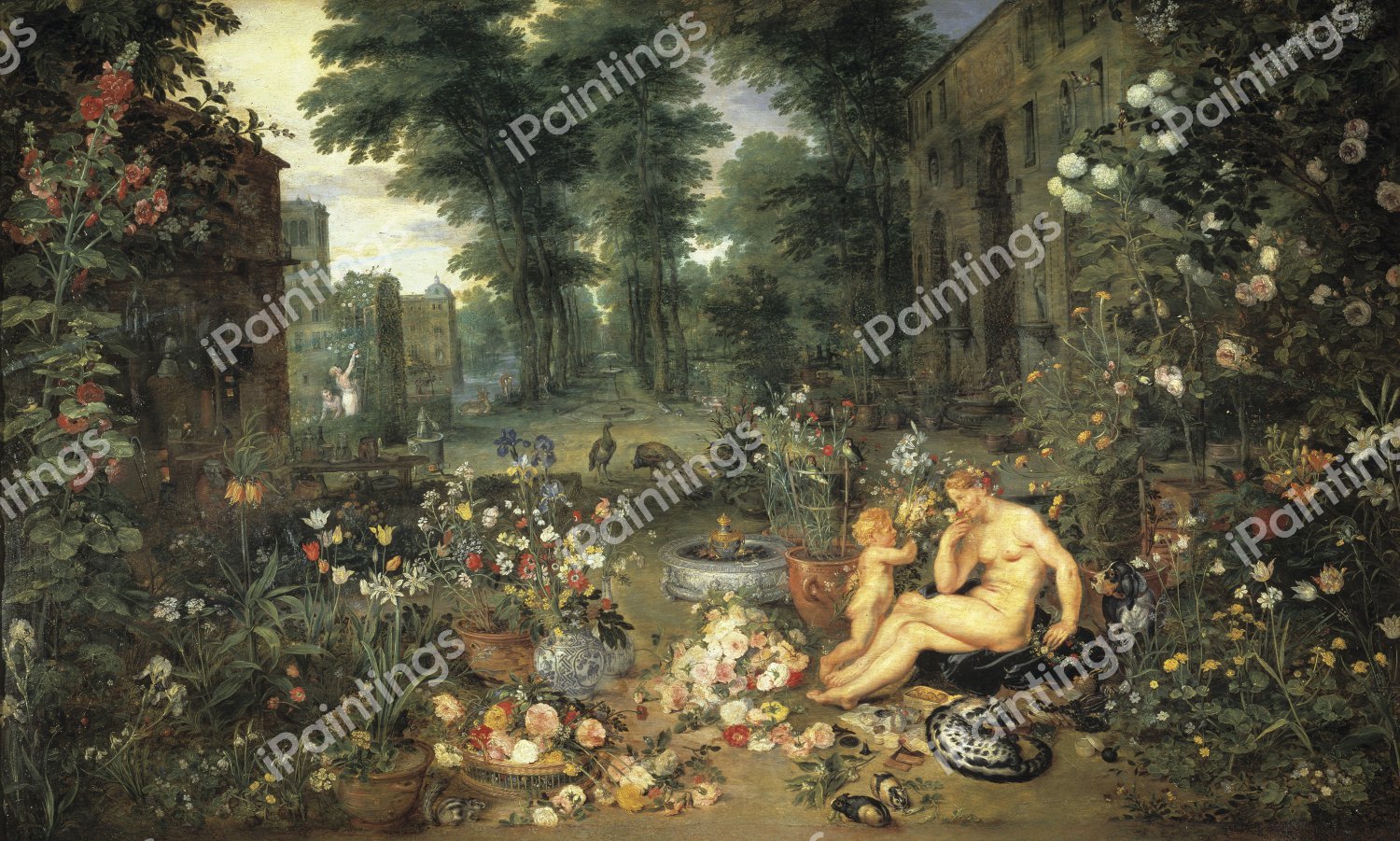 Sense of Smell. The painting by Jan Brueghel the Elder
