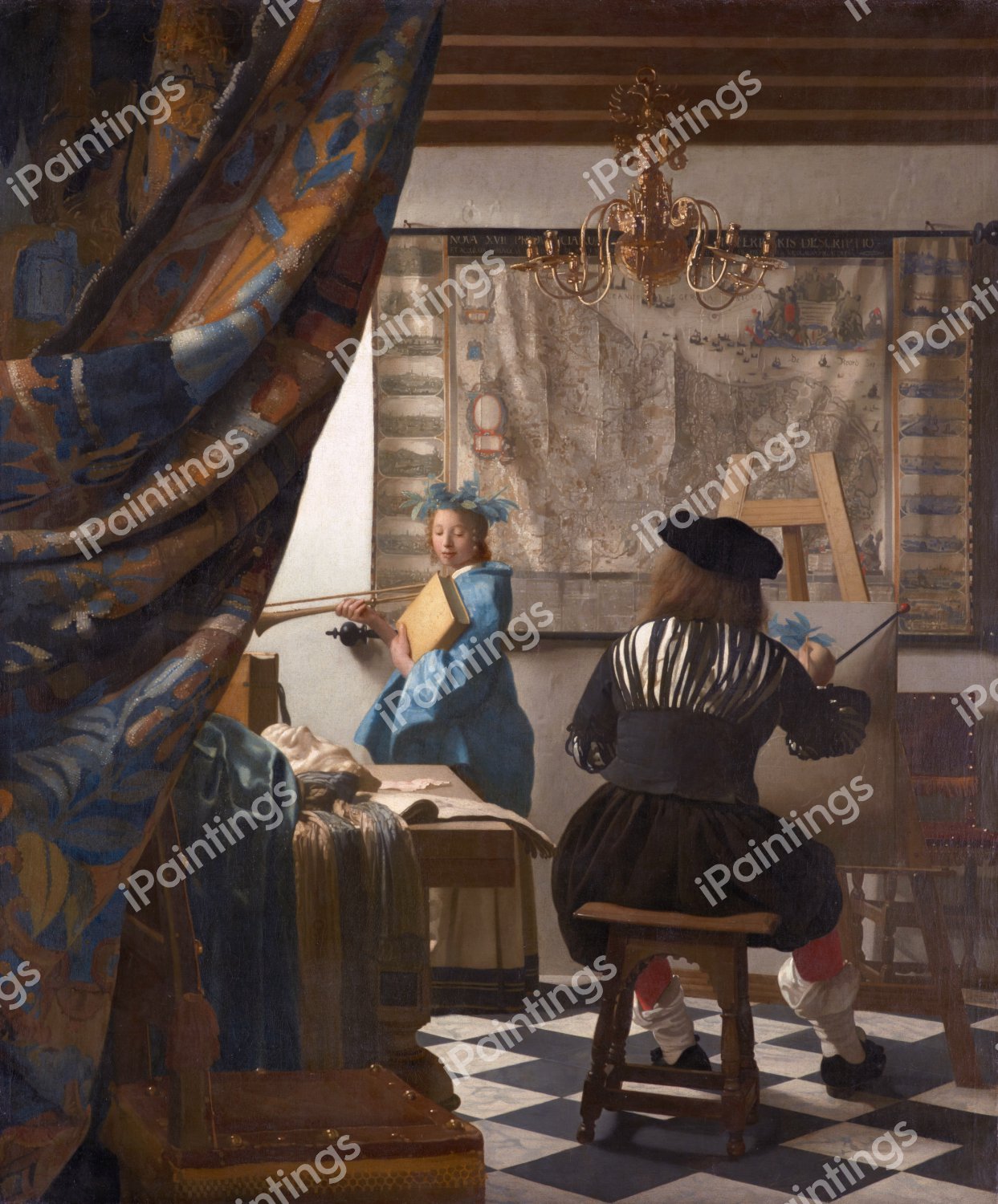 The Art of Painting. The painting by Jan Vermeer