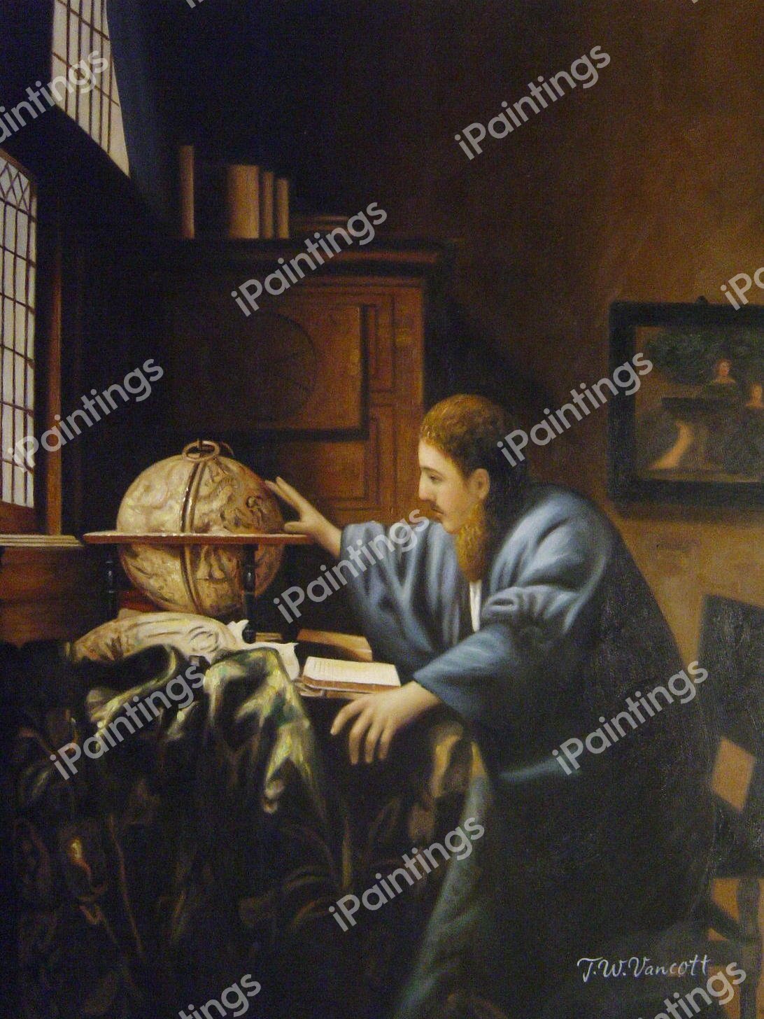 The Astronomer. The painting by Jan Vermeer